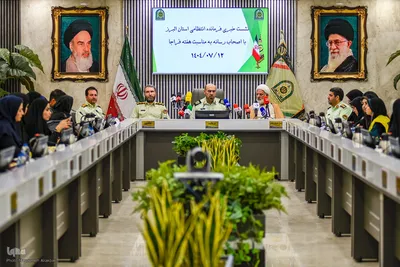 نشست خبری فرمانده انتظامی استان البرز به مناسبت هفته فراجا‎