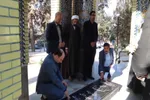 ادای احترام معاون فرهنگی جهاد دانشگاهی به شهید گمنام دانشگاه فرهنگیان علامه طباطبایی خرم‌آباد