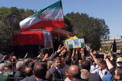 مراسم تشییع پیکر مطهر مدافع امنیت، بسیجی شهید «حسین اجاقی» در تبریز