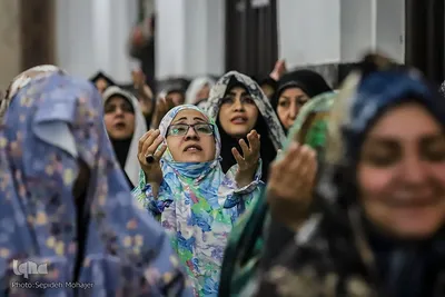 مراسم اعتکاف در حرم امام رضا(ع)
