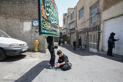 عزاداری ظهر عاشورا در محله کن
