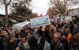 گزارش تصویری تشییع پیکر 8 شهید گلگون کفن دفاع مقدس در بجنورد