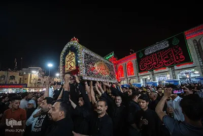 مراسم عزاداری سالروز شهادت امام علی (ع) در حرم امام حسین (ع)