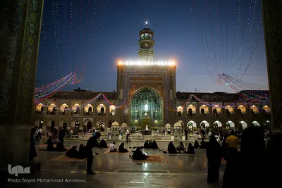 آذین بندی حرم مطهر رضوی در آستانه میلاد