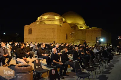 عزداری شب هشتم ماه محرم در مسجد کبود‎‎