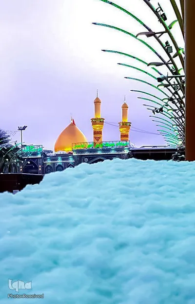 بارش برف در بین‌الحرمین