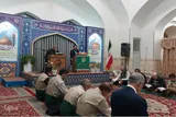 کرسی تلاوت رضوی در زیارتگاه شهید مدرس(ره) + عکس