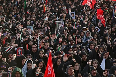 تشییع رهبر شهید در قم 