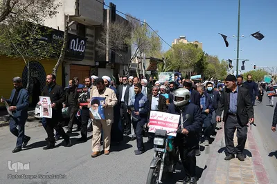 راهپیمایی مردم اصفهان در محکومیت جنایت صهیونیست‌ها در بیمارستان الشفا