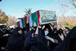 تشییع پیکر مطهر پنج شهید گمنام در تبریز‎