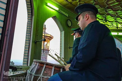 آیین نقاره ‌زنی در حرم حضرت شاهچراغ(ع)