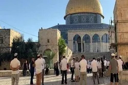 Zionist Settlers Storm Al-Aqsa Courtyards