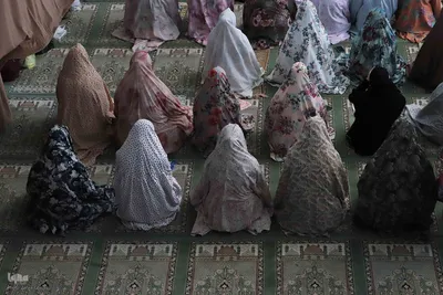 مراسم اعتکاف در مسجد دانشگاه تبریز