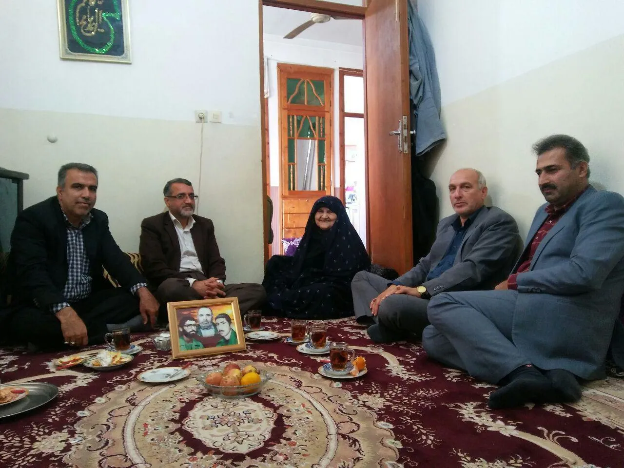 دیدار با خانواده شهید «علیجان خواجیان» در گلوگاه