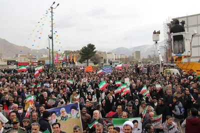 حماسه حضور مردم ملایر راهپیمایی ۲۲ بهمن