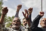 راهپیمایی نمازگزاران کرمانی علیه جنایات آل سعود