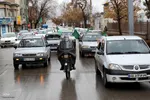 راهپیمایی خودرویی در قزوین به مناسبت نیمه شعبان