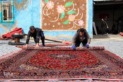 قالیشویی‌ در آستانه عید نوروز/عکاس:پریسا بهزادی
