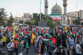استقبال مردمی از خانواده های شهدا و بازماندگان غزه