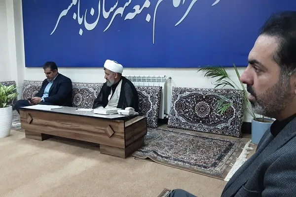 نشست اعضای بسیج رسانه و امام جمعه شهرستان بابلسر