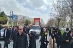 تشییع پیکر پاک شهدای ناوشکن دنا در خرم‌‌آباد