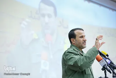 سردار بهمن کارگر، رییس بنیاد حفظ ارزش های دفاع مقدس در همایش فرهنگی راویان دفاع مقدس