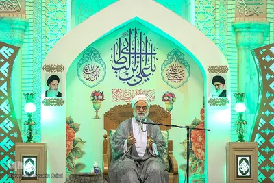 مراسم شب ولادت امام موسی کاظم(ع) در حرم مطهر