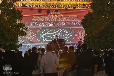 عزاداری شب تاسوعای حسینی در حرم شاهچراغ(ع)