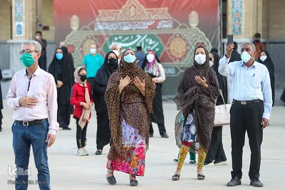 آیین تعویض پرچم حرم مطهر حضرت شاهچراغ(ع) شیراز