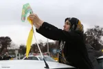 راهپیمایی خودرویی در قزوین به مناسبت نیمه شعبان