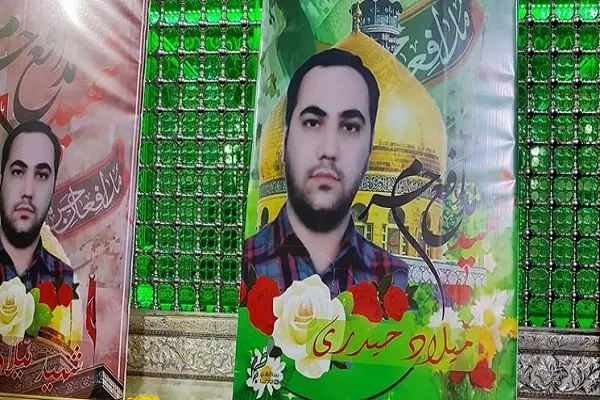 پیکر شهید «میلاد حیدری» در زادگاهش تشییع می‌شود