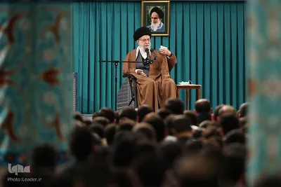 دیدار رمضانی جمعی از دانشجویان با رهبر معظم انقلاب