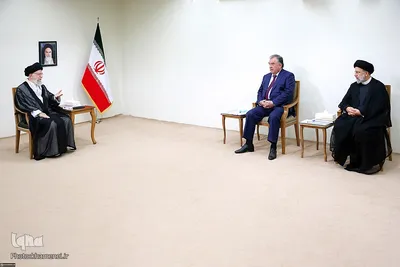 دیدار رئیس جمهور تاجیکستان و هیئت‌ همراه‌ با رهبر معظم انقلاب