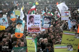 مراسم راهپیمایی یوم الله ۲۲ بهمن در میدان آزادی