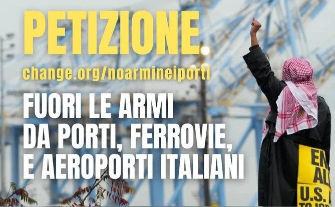 Interrompiamo il transito di armi dai porti italiani Interrompiamo il transito di armi dai porti italiani