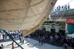 آيين سنتي سياه پوشان و برپايي خيمه عزاداري در آستانه ماه محرم - سمنان
