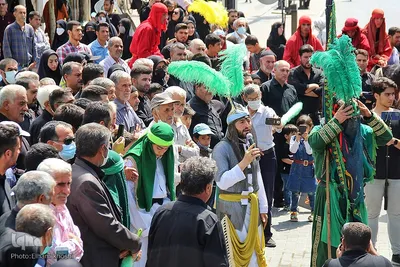 حرکت نمادین کاروان امام حسین (ع) در زنجان