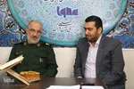 حضور فرمانده سپاه روح‌الله و مدیرکل حفظ آثار استان مرکزی در ایکنا بمناسبت روز خبرنگار