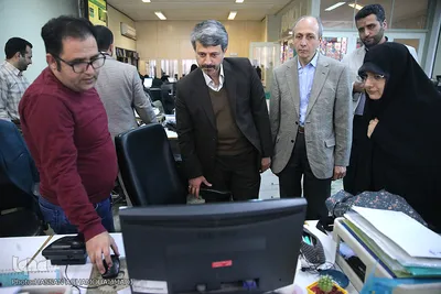 بازدید جلیل کوهپایه‌زاده، رئیس دانشکده علوم پزشکی ساوه از تحریریه خبرگزاری ایکنا