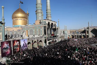 مراسم تشییع شهید سرهنگ پاسدار شهروز مظفری نیا در حرم حضرت معصومه(س)