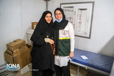 خدمت رسانی مواکب حسینی در مرز شلمچه عکاس محمد محمدعلی پور