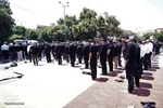 نماز ظهر عاشورا در امامزاده عبدالله (ع) شهرستان همدان