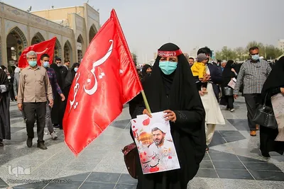 تشییع پیکر شهید حجت‌الاسلام محمد اصلانی در حرم مطهر رضوی