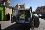 آیین استقبال از پیکر شهید گمنام در دبستان کمائی اصفهان