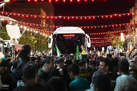 مراسم بدرقه تیم ملی فوتبال ایران در میدان انقلاب