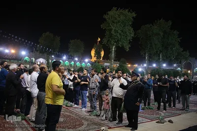 مراسم سوگواری شب شهادت امام جعفر صادق(ع) در حرم شاهچراغ‎‎