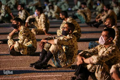 عزاداری شب عاشورا در تیپ 55 هوابرد ارتش‎