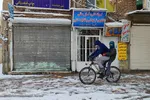 اولین بارش برف در همدان‎