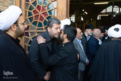 مراسم ترحیم آیت‌الله مستجابی در اصفهان