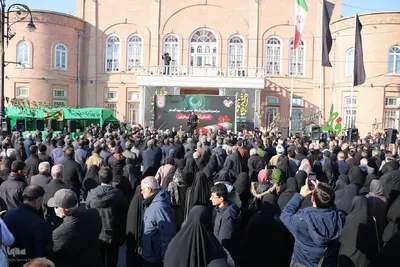 وداع باشکوه مردم ارومیه با پیکر شهدای گمنام دفاع مقدس‎